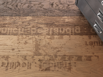CARVING GRUNGE - BRUSHED/WHITE - Wooden wall/floor tiles by Mafi
