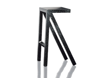 BUREAURAMA - High aluminium stool with footrest by Magis