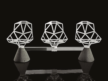 CHAIR ONE PUBLIC SEATING SYSTEM 1 - Freestanding aluminium beam seating by Magis