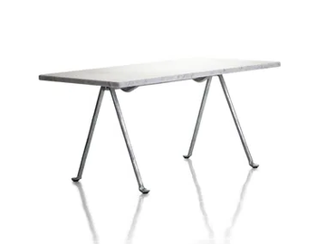 OFFICINA - Rectangular marble coffee table by Magis