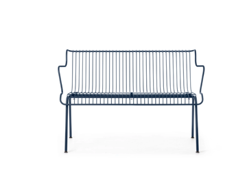 SOUTH - Steel bench with back by Magis