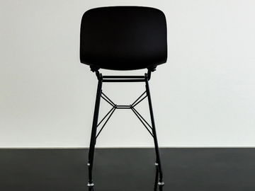 TROY - Low polypropylene stool with back by Magis