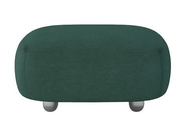 OUVERTURE - Upholstered fabric pouf by Maletti