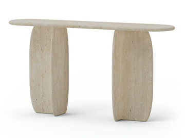 CACTUS - Oval travertine console table by Mambo Unlimited Ideas