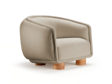 CHARLIE - Fabric easy chair with armrests by Mambo Unlimited Ideas