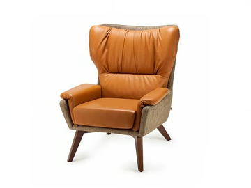 CLOSER - Leather armchair with armrests by Mambo Unlimited Ideas