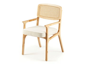 KARL - Solid wood chair with armrests with integrated cushion by Mambo Unlimited Ideas