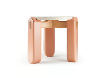MONA - Round travertine coffee table by Mambo Unlimited Ideas
