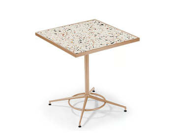 PRAGA - Square terrazzo and metal table by Mambo Unlimited Ideas