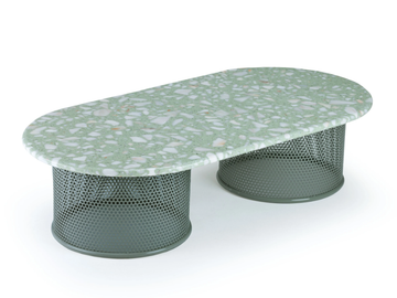 RIVIERA - Oval low marble coffee table by Mambo Unlimited Ideas