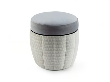 Stella stool - Round fabric pouf by Mambo Unlimited Ideas