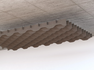 CANOPÉE - PET acoustic ceiling clouds by Manade