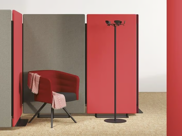 MADISON - Freestanding mobile office screen by Manade