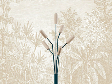 ROSEAU - Steel and wood coat stand by Manade
