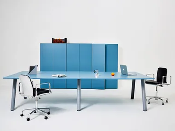 APOLLO - Modular rectangular wooden meeting table by Manerba