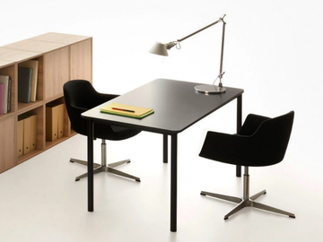 EASY - Rectangular wooden office desk by Manerba