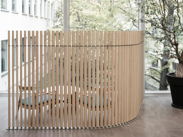 GIUNCO - Wooden room divider by Manerba