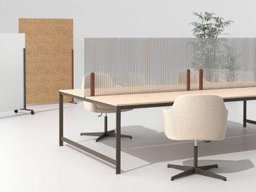 HINOKI - Polycarbonate desktop partition by Manerba