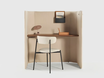 KOKORO WORKING BOX - Office desk with sound absorbing screens by Manerba