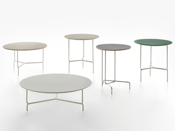 LITTA - Round high side table by Manerba
