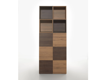 OPEN - Tall wooden office shelving by Manerba