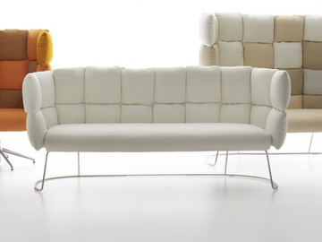 UNDECIDED - 3 seater fabric sofa by Manerba