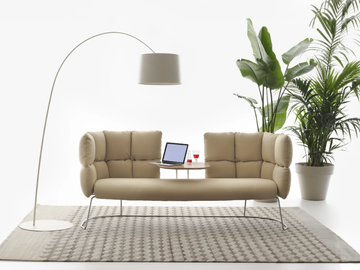 UNDECIDED - Sofa with integrated table by Manerba