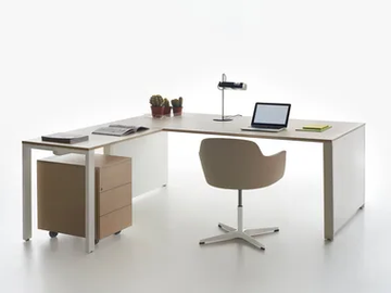 YOU-ECO - L-shaped sectional office desk by Manerba