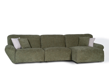 BELUGA - Sectional fabric sofa with chaise longue by Mantellassi 1926