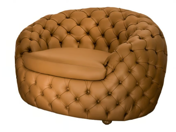 NUVOLA - Tufted leather armchair by Mantellassi 1926
