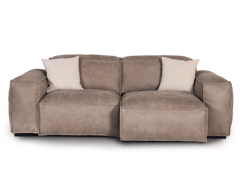 PLACIDO - Sectional 2 seater leather sofa by Mantellassi 1926