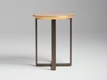 SCRICCIOLO - Metal and wooden high side table by Mantellassi 1926