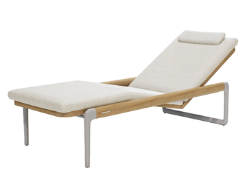 FLOWS - Fabric and aluminium sun lounger by MANUTTI
