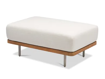FLOWS - Rectangular fabric pouf by MANUTTI
