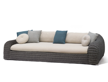 KOBO - 3 seater rope garden sofa by MANUTTI
