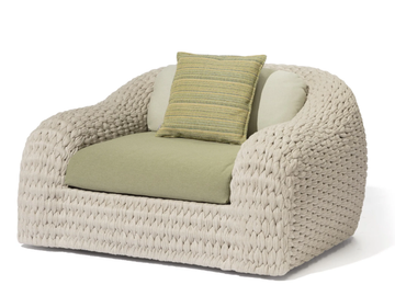 KOBO - Rope garden armchair with armrests by MANUTTI