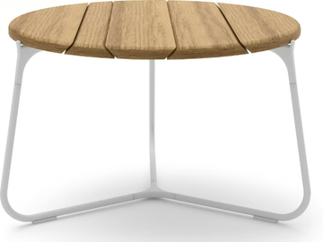 MOOD - Round teak garden side table by MANUTTI