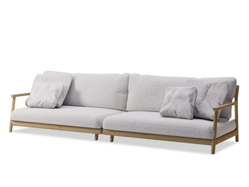 MUYU - Sectional teak garden sofa by MANUTTI