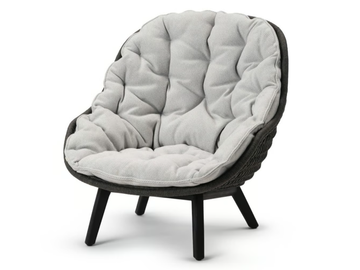 SANDUA - Fabric garden armchair with armrests by MANUTTI