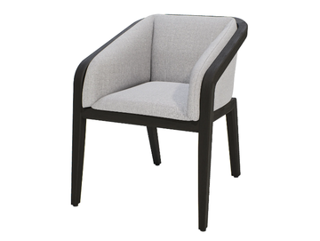 SUNRISE - Fabric garden chair with armrests by MANUTTI