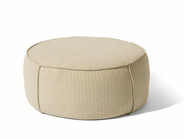 TOUCH - Round fabric garden pouf by MANUTTI