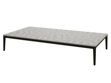 ZENDO SENSE - Low stone and metal coffee table by MANUTTI