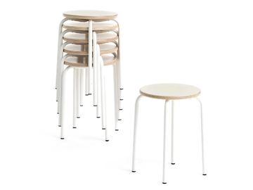EASY - Stackable beech stool by Mara