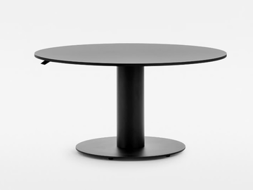FOLLOW MEETING - Height-adjustable round meeting table by Mara