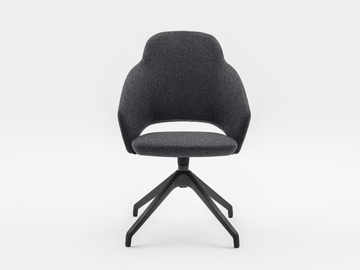 ICON 7150 - Swivel trestle-based fabric office chair by Mara
