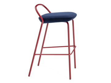 ICON 7300 - High stackable steel stool with footrest by Mara