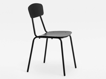 SIMPLE OUTDOOR - Stackable metal chair by Mara
