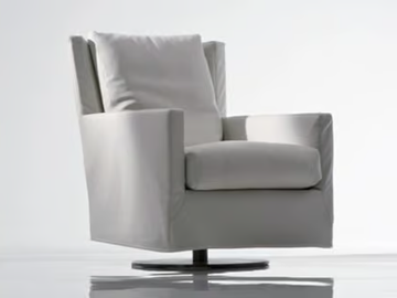 ELISA PLUS - Swivel fabric armchair by Marac