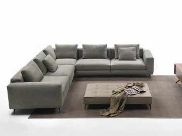 ELVIS - Corner fabric sofa by Marac