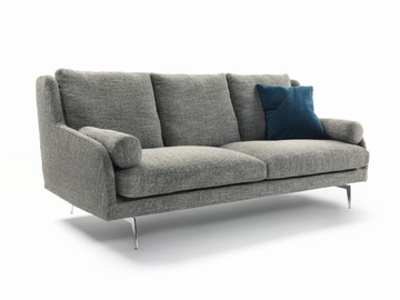 LARSEEN - 3 seater fabric sofa with removable cover by Marac